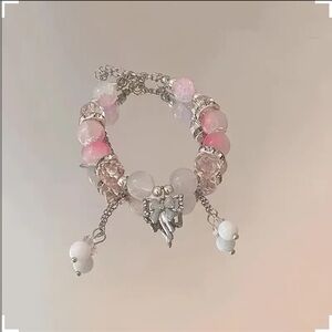 Butterfly Bow Charm Bracelet